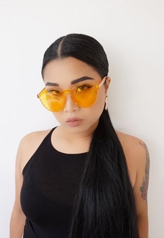 COLOUR SUMMER 90S Y2K OVERSIZE SUNGLASSES SHADES