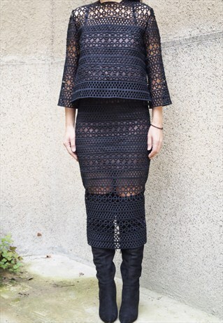 EXTRAVAGANT SKIRT SEXY STYLISH LACE BOTTOM LACE F1515