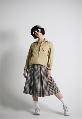 RARE VINTAGE AQUASCUTUM HOUSE CHECK SKIRT