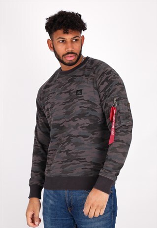 VINTAGE ALPHA PATTERN SWEATSHIRT NSW69