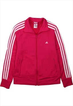 Adidas 90's Striped Sleeves Full Zip Up Sweatshirt Large Pin