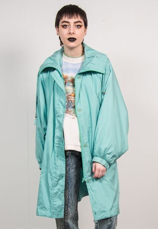 VINTAGE 90'S GREEN OVERSIZED PARKA COAT