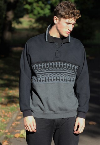 VINTAGE // 80'S // PATTERENED JUMPER