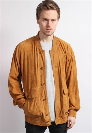 VINTAGE SUEDE BOMBER JACKET