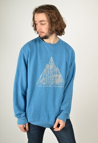VINTAGE THE NORTH FACE SWEATSHIRT BLUE