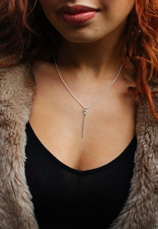 NEEDLE IN A HAYSTACK NECKLACE IN STERLING SILVER