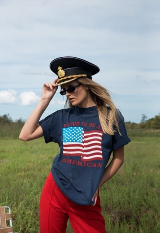 VINTAGE AMERICAN FLAG T-SHIRT