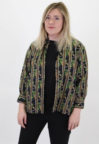 VINTAGE ABSTRACT PATTERN FESTIVAL SHIRT