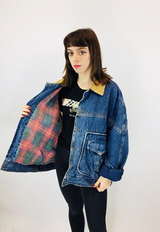 VINTAGE 80S OVERSIZED DENIM JACKET