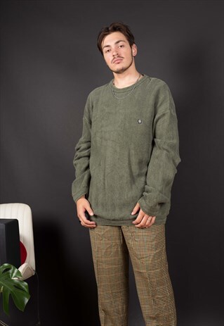 VINTAGE GREEN CHAPS BY RL KNIT JUMPER