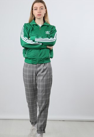 VINTAGE ADIDAS GREEN TRACK JACKET