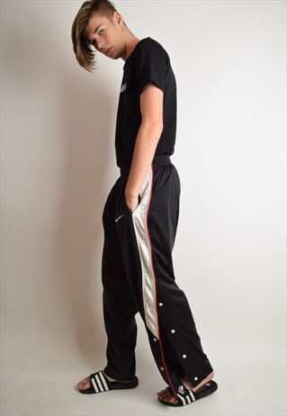 VINTAGE NIKE TROUSERS WITH PRESS BUTTONS 90'S SIZE XL (2624)