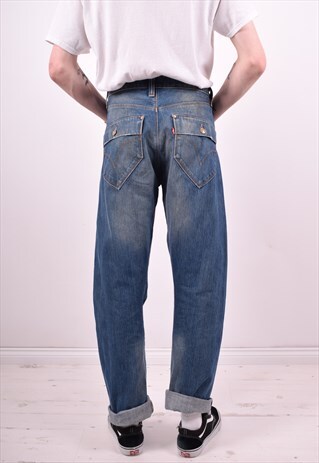 LEVI'S MENS VINTAGE JEANS W33 L34 BLUE 90'S
