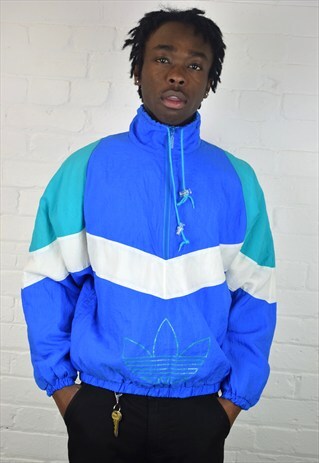 VINTAGE 90'S ADIDAS 1/4 ZIP PULLOVER JACKET