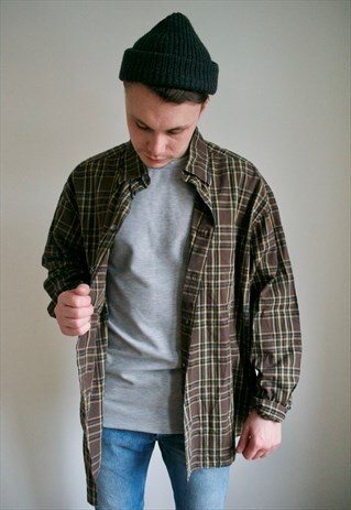 VINTAGE 90'S HUGO BOSS CHECKED SHIRT