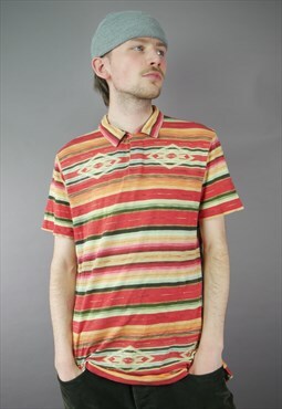 Vintage Ralph Lauren Western Style Polo Shirt in Orange