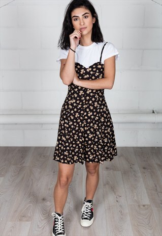 VINTAGE SMALL FLOWER SUMMER DRESS