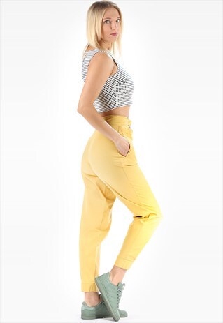 TAPERED TROUSERS VINTAGE HIGH WAISTED