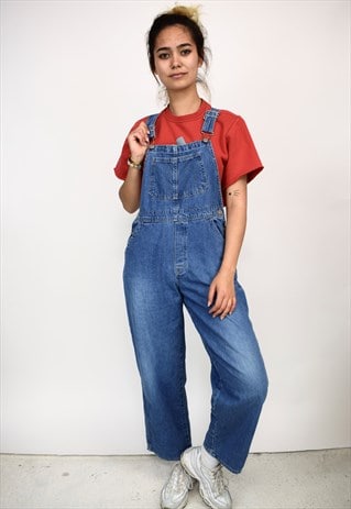 VINTAGE 90'S GENUINE GIRL DENIM DUNGAREES