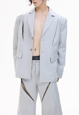 Men's Design gray suit jacket AW2023 VOL.1