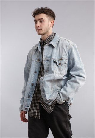 VINTAGE WRANGLER STONEWASH DENIM JACKET X408