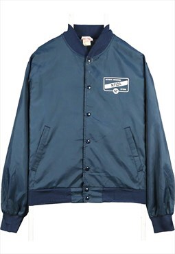 Vintage 90's Nfioa Bomber Jacket Button Up Nylon Sportswear