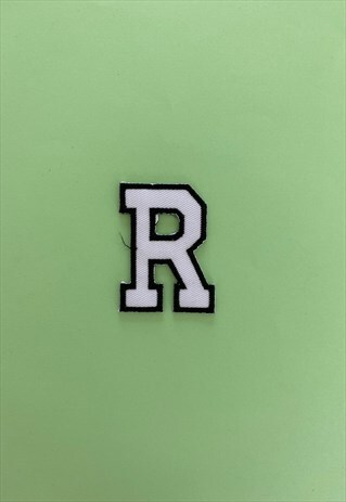 VARSITY LETTER IRON OR SEW ON PATCH - R