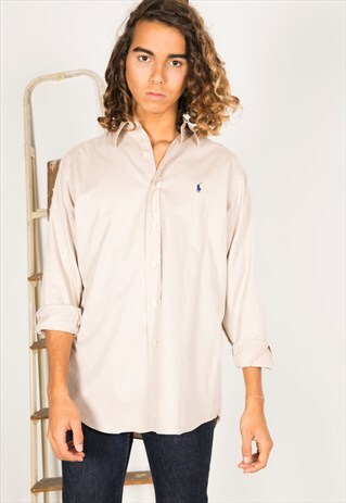 VINTAGE 80S POLO RALPH LAUREN SHIRT / R0196