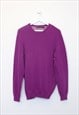 Vintage WoolOvers knit sweatshirt in purple. Best fits M