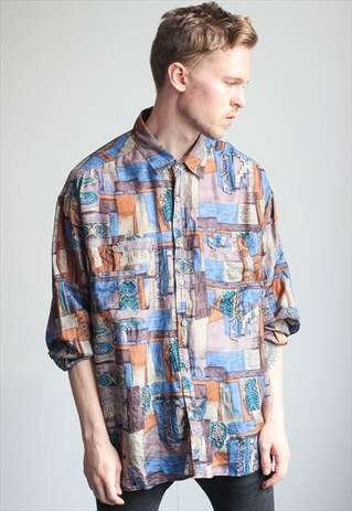 VINTAGE OVERSIZED ABSTRACT SHIRT