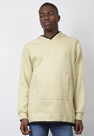 VINTAGE 90'S BEIGE NIKE SWOOSH HOODIE