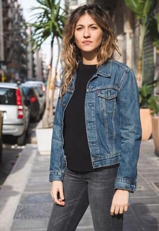 VINTAGE JEANS DENIM BLUE JACKET LEVI'S COD. 1-218