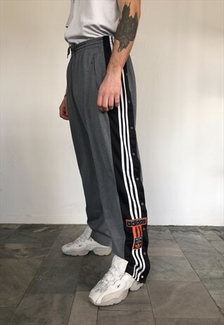 adidas tracksuit bottoms poppers