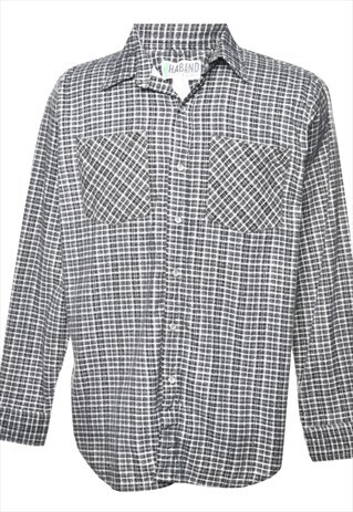 BEYOND RETRO VINTAGE HABAND CORDUROY BLACK & WHITE CHECKED S