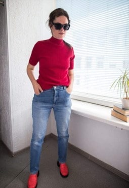 Vintage 80's Blue Straight Jeans