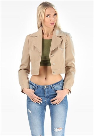 RETRO CROP BOMBER JACKET