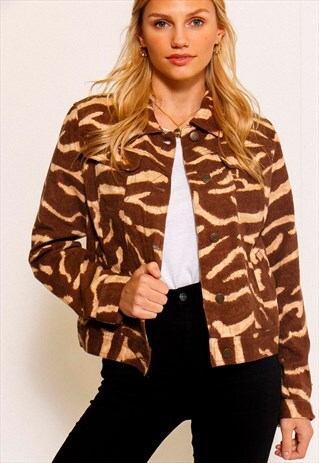 VINTAGE 90'S ZEBRA PRINT JACKET