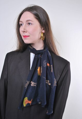 ANIMAL PRINT WOMEN VINTAGE CUTE SCARF