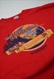 VINTAGE WILDERNESS EXPERIENCE GRAPHIC RED SWEATSHIRT WOMENS