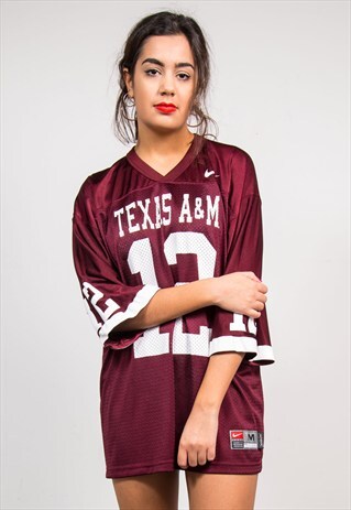 VINTAGE 90'S NIKE TEXAS A&M COLLEGE AMERICAN FOOTBALL JERSEY
