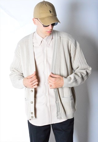 VINTAGE 90S BEIGE CARDIGAN