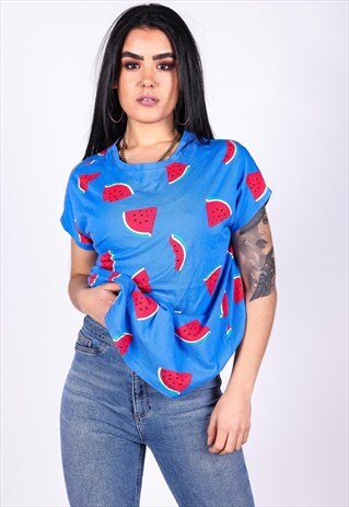 VINTAGE WATERMELON PRINT T-SHIRT T874