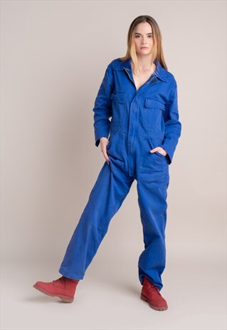 80S DISTRESSED WORKER JUMPSUIT