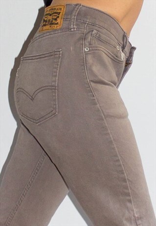 VINTAGE STRETCHY GREY 514 LEVI JEANS