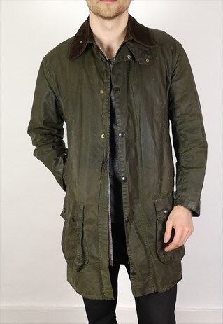 barbour border waxed jacket