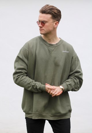 CARHARRT USA 90S MINIMALIST PISTACHIO GREEN SWEATSHIRT