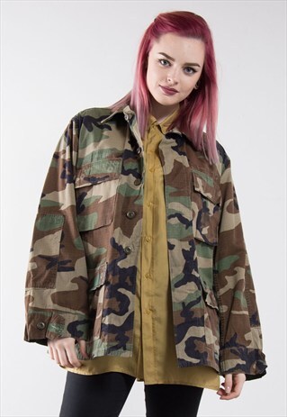 90'S F2 GREEN CAMO ARMY FESTIVAL JACKET