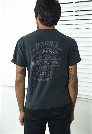 VINTAGE HARLEY DAVIDSON T-SHIRT LOGO 90S M 6.9