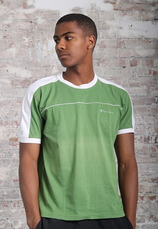 VINTAGE CHAMPION LOGO T-SHIRT GREEN