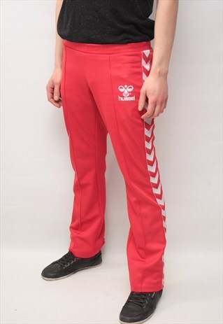 VINTAGE 90' OLDSCHOOL CLASSIC COOL RED UNISEX TROUSERS